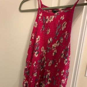 Torrid Pink Long Floral Tank